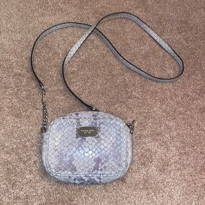 MICHAEL Michael Kors gray snakeskin crossbody bag